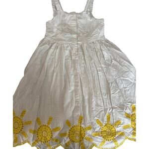 Mini Boden white dress with sun dress size 7-8